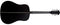 Washburn Deep Forest Ebony D Dreadnought Acoustic Guitar - Striped Ebony