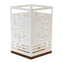 Melrose Snowflake Cut-Out Metal Candle Holder (Set of 2)