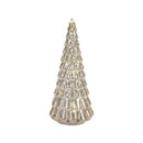 Melrose LED Lighted Mercury Glass Holiday Tree Decor (Set of 4)