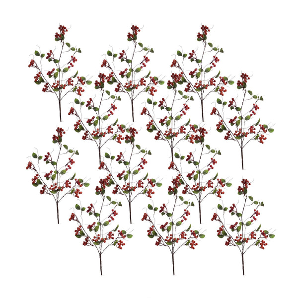 Melrose Boxwood Berry Twig Spray (Set of 12)