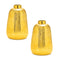 Melrose Ribbed Metallic Ceramic Vase (Set of 2)