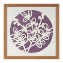 Melrose Framed Floral Wall Art Under Glass, Modern, Wood, Plastic