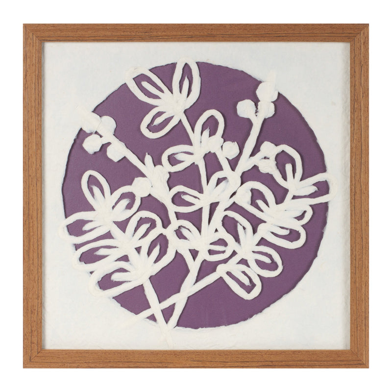 Melrose Framed Floral Wall Art Under Glass, Modern, Wood, Plastic