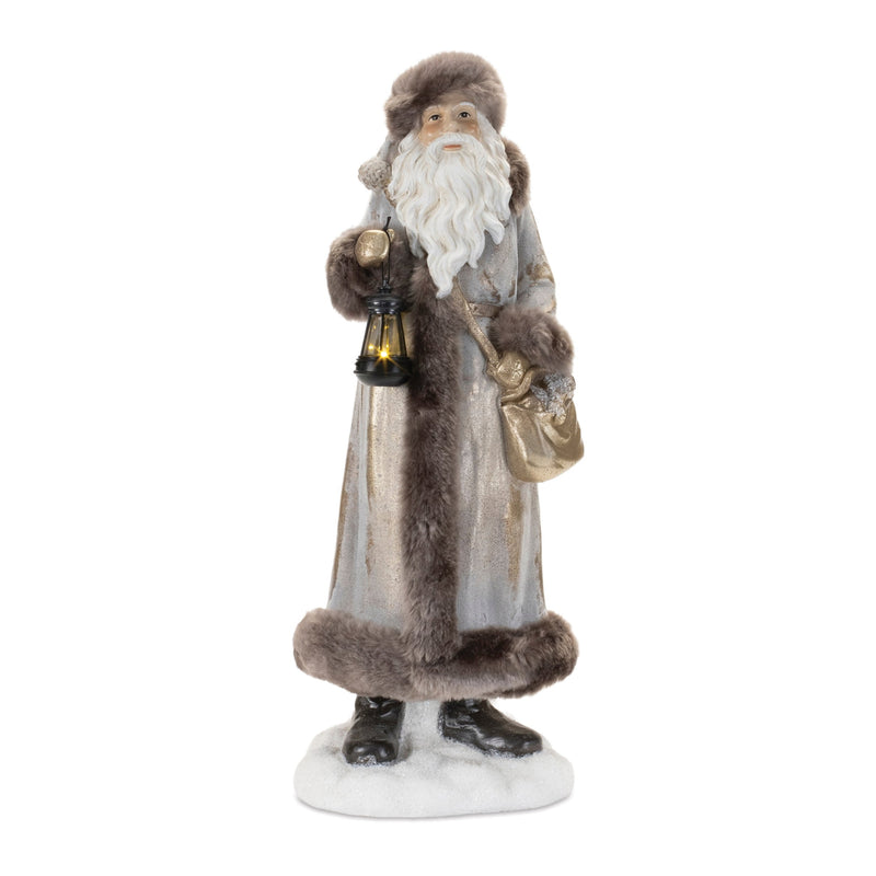 Melrose Hooded Santa Statue 22"H