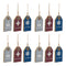 Melrose Wood Ski Tag Ornament (Set of 12)
