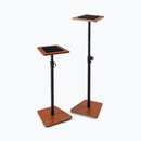 On-Stage SMS7500B Adjustable Rosewood Studio Monitor Stands