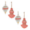 Melrose Metal Ornament with Nordic Pattern (Set of 4)