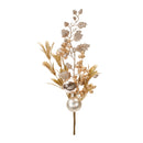 Melrose Glittered Berry and Ornament Spray – Set of 4