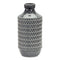 Melrose Goemetric Terra Cotta Vase with Black Finish 14"H