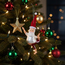 Melrose Santa Yoga Ornament – Set of 6