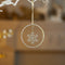 Melrose Jeweled Metal Hanging Snowflake Ornament (Set of 12)