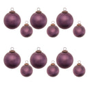 Melrose Frosted Glass Ball Ornament (Set of 12)