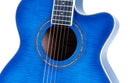 Washburn Festival Mini Jumbo Acoustic-Electric - Transparent Blue – EA15-ATB