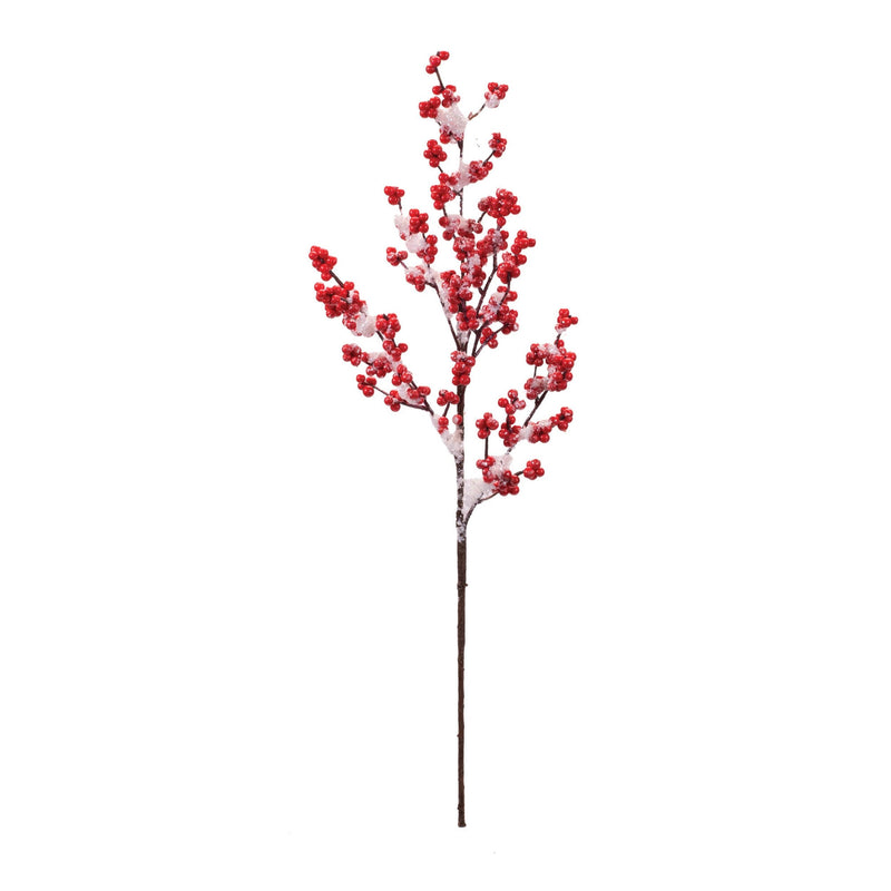 Melrose Snowy Winter Berry Branch (Set of 4)