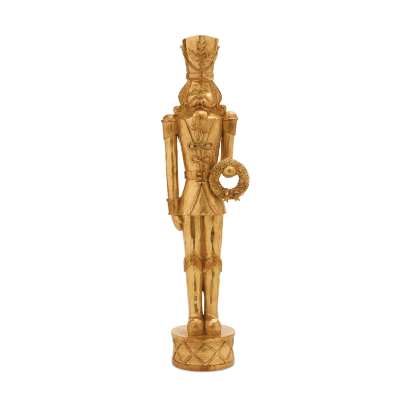 Melrose Gold Holiday Nutcracker Statue (Set of 2)