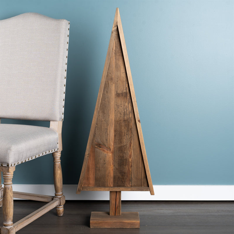 Melrose Natural Wood Pine Tree Shape 3.5'H
