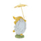 Melrose Whimsical Dancing Garden Gnome Figurine with Umbrella (Set of 4)