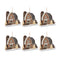 Melrose Glittered Barn Ornament (Set of 6)
