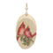 Wood Cardinal Bird Tree Disc Ornament (Set of 24)