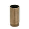 Melrose Ribbed Copper Metal Cylinder Vase (Set of 2)
