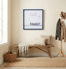 Melrose Family Magnetic Memo Board 15.75"SQ Wall Decor, Nautical, Metal