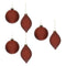 Melrose Red Glass Ball Ornament (Set of 6)