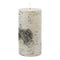 Melrose FIA Wick Birch Design Pillar Candle (Set of 2)