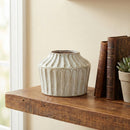 Melrose Rustic Carved Clay Vase 5"H