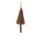 Melrose Wood Beaded Pine Tree Ornament (Set of 4)