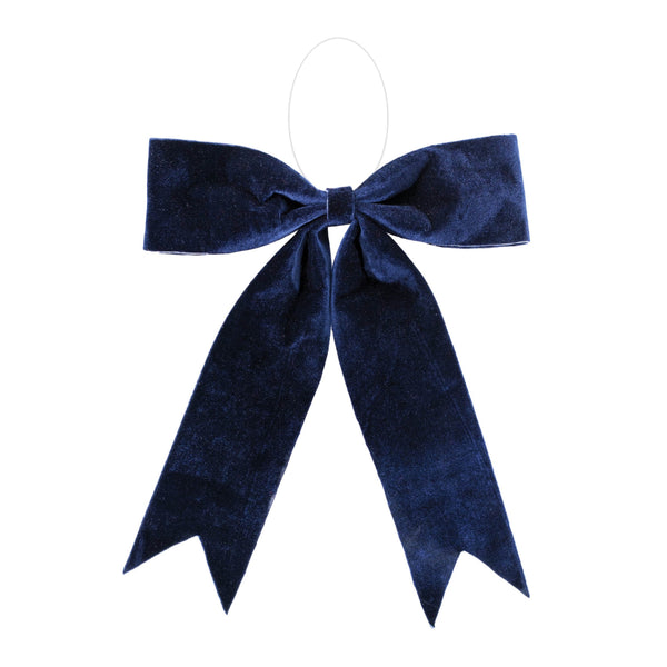 Melrose Navy Blue Holiday Bow (Set of 2)