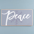 Melrose Peace and Snowflake Sign 24"L