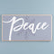 Melrose Peace and Snowflake Sign 24"L