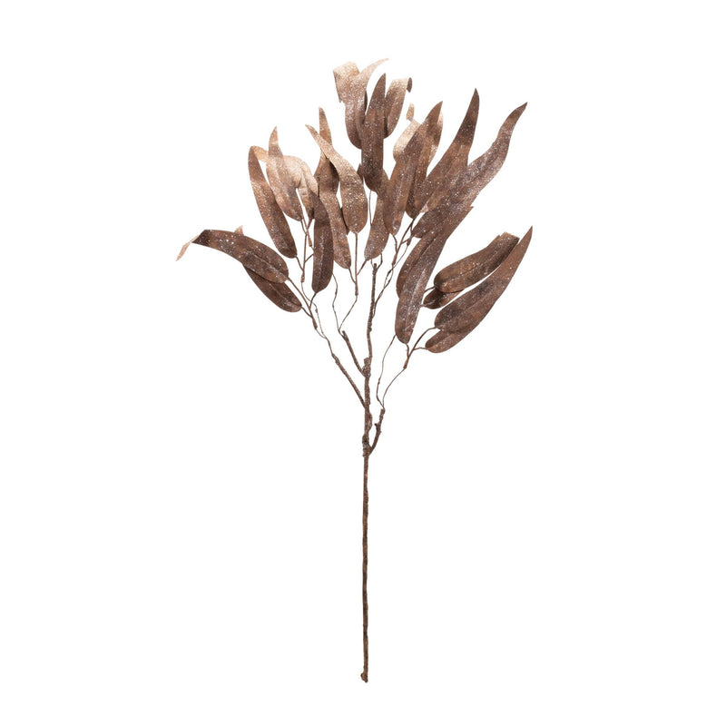 Melrose Glittered Long Leaf Eucalyptus Spray (Set of 6)