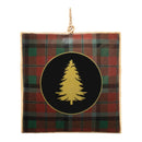 Melrose Plaid Square Ornament (Set of 6)