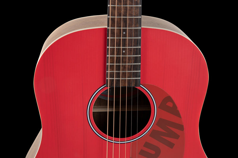 Ovation Applause Jump Slope Shoulder Dreadnought Acoustic Guitar - Lipstick Red