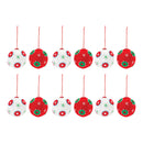 Melrose Whimsical Fabric Ball Ornament (Set of 12)