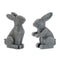 Melrose Modern Sitting Bunny Figurine (Set of 6)