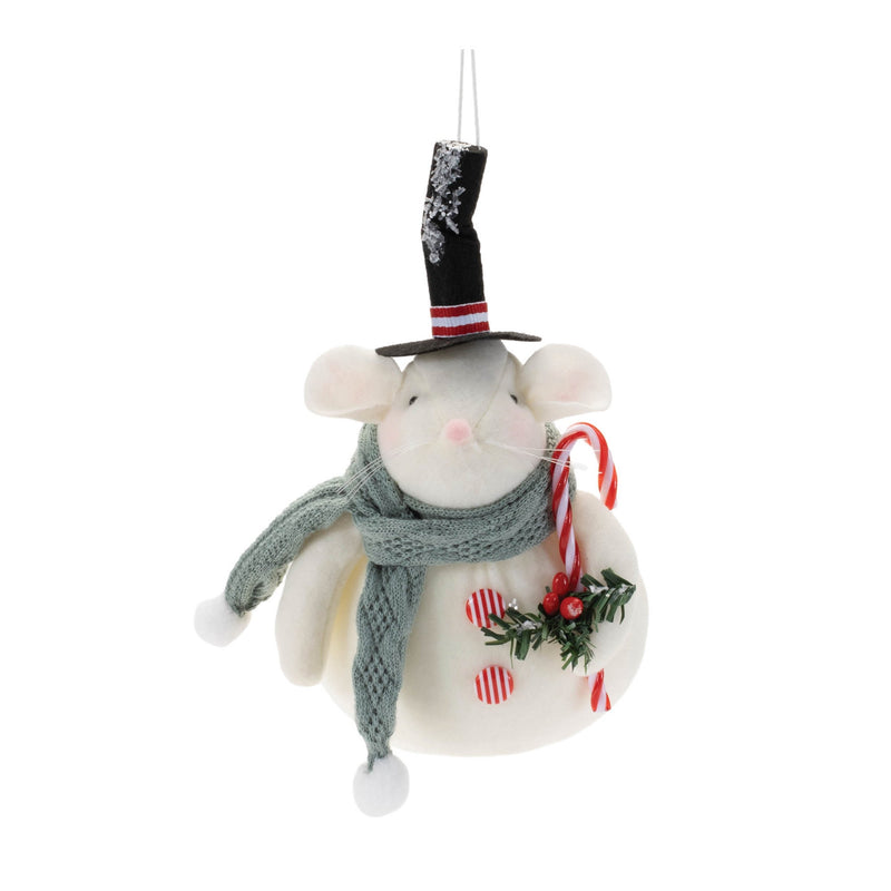 Melrose Plush Mouse Ornament (Set of 12)