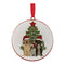 Melrose Dogs and Christmas Tree Disc Ornament (Set of 12)