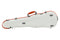 Gewa PURE 1.8 Shaped Polycarbonate 4/4 Violin Case - White/Orange