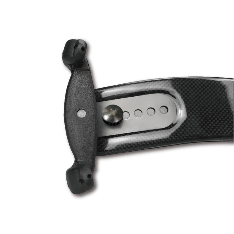 Pedi Elegante Viola Shoulder Rest – Carbon Fiber with Titanium Hardware