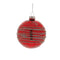 Melrose Red Glittered Glass Ball Ornament (Set of 6)
