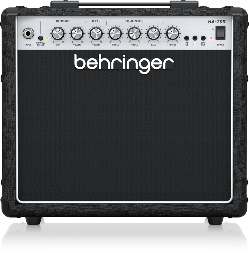 Behringer HA-20R 20 Watt Guitar Combo Amplifier with Reverb & Bugera 8" Speaker