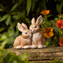 Melrose Woodland Bunny Couple Figurine (Set of 2) Beige Decor Home Accent