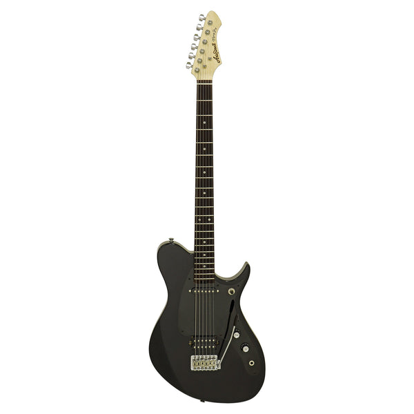 Aria Pro II Jet B'Tone 6-String Baritone Electric Guitar – Gloss Black