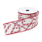 Melrose Wired Candy Cane Ribbon (Set of 2)