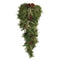 Melrose Mixed Pine Juniper and Pincone Wall Swag 32"H