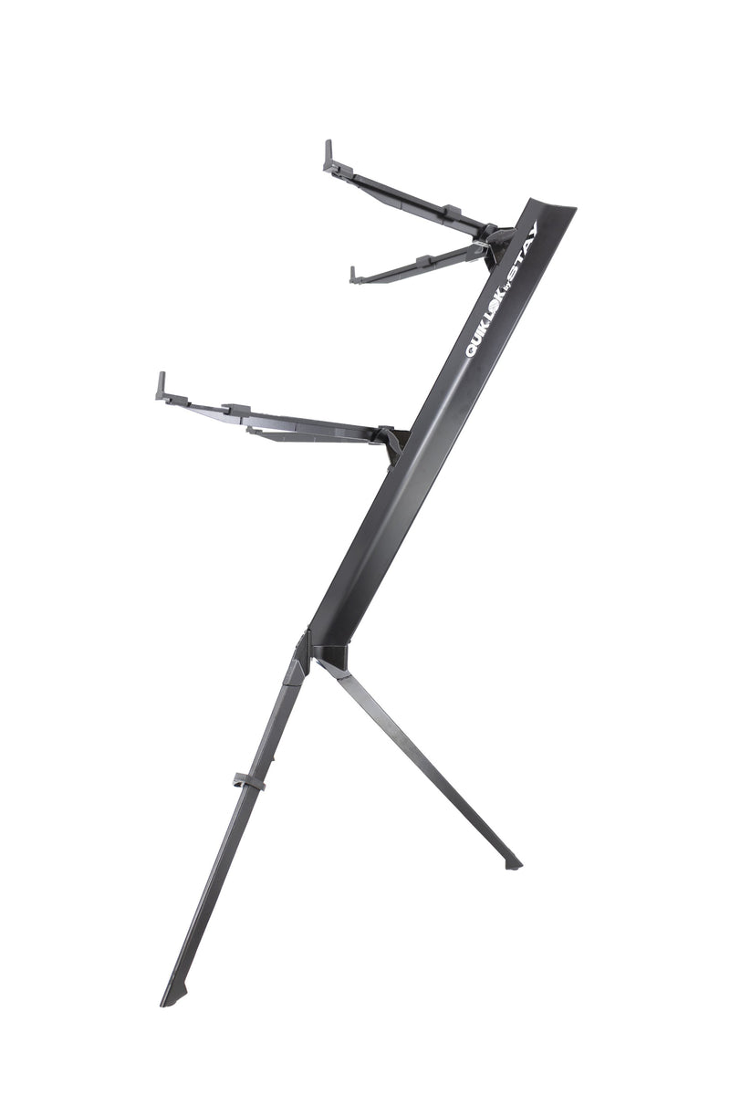 Quik Lok Stay Intruder 2-Tier Keyboard Stand - Black
