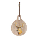 Melrose Deer Print Cutting Board Decor 7.75"D