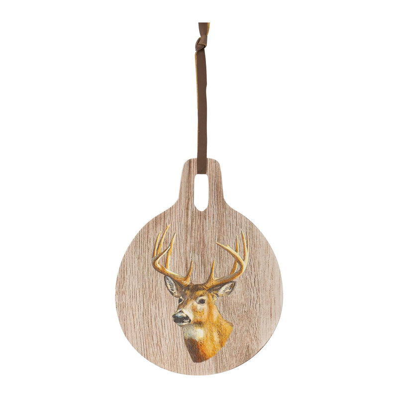 Melrose Deer Print Cutting Board Decor 7.75"D
